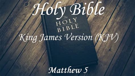 Matthew 5 king james - Matthew 4:23King James Version. 23 And Jesus went about all Galilee, teaching in their synagogues, and preaching the gospel of the kingdom, and healing all manner of sickness and all manner of disease among the people. Read …